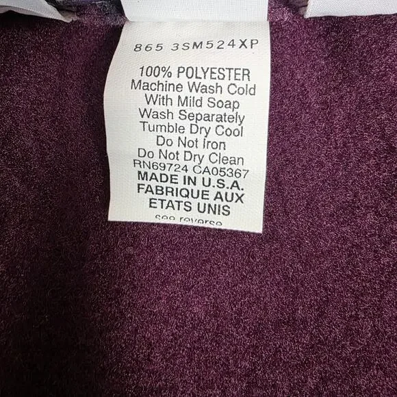 Vintage Columbia Jacket Mens XL Burgundy/Green Aztec Fleece Full Zip Made in USA - Picture 8 of 11